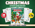 Christmas Activity Book for Kids Ages 5-10, printable PDF cover