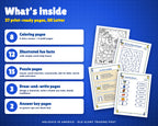 What's inside the Hanukkah activity book: coloring pages, fun facts and puzzles