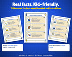 Illustrated Hanukkah fun fact pages from the printable activity book