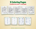 Christmas coloring pages from the printable activity book
