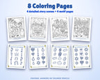 Hanukkah coloring pages from the printable activity book