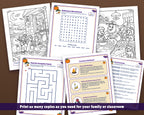 Holidays in America: Halloween Activity Book for Kids, Ages 5-10 (37-Page Printable PDF)