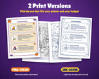 Holidays in America: Halloween Activity Book for Kids, Ages 5-10 (37-Page Printable PDF)