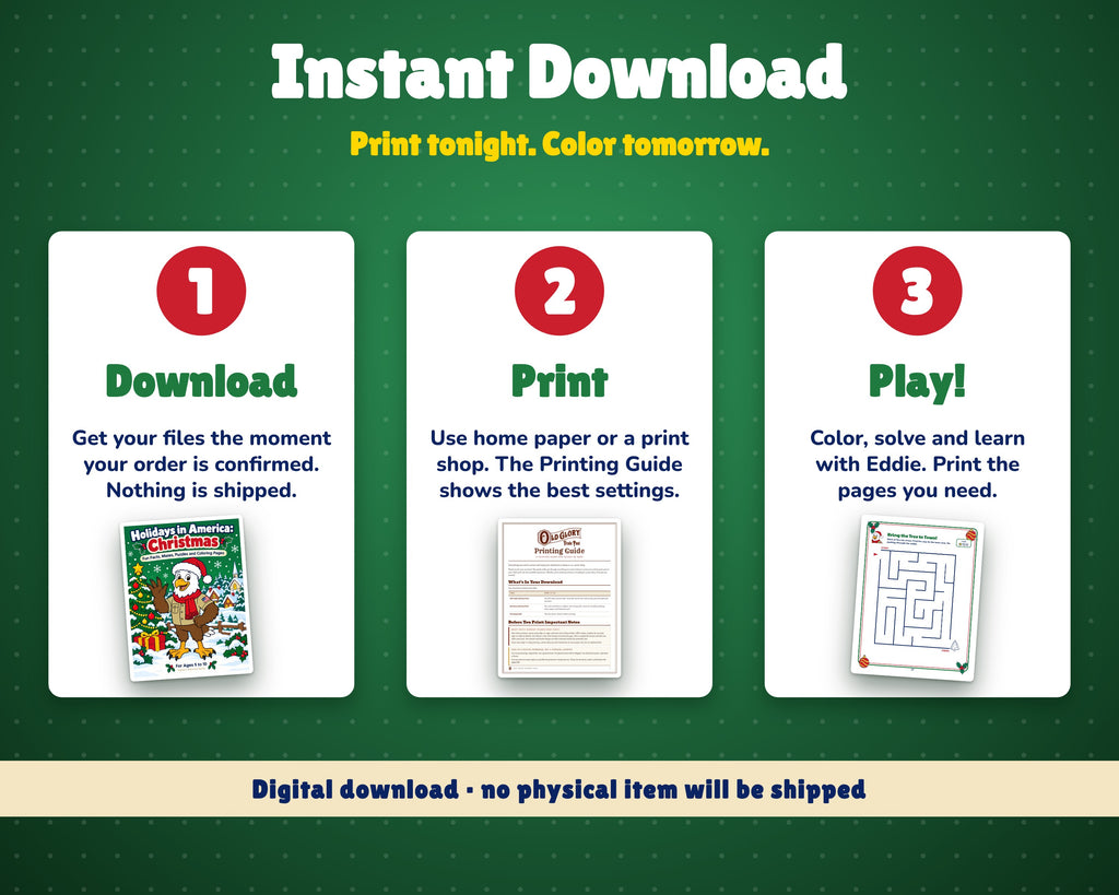 How it works: buy, download, print and enjoy