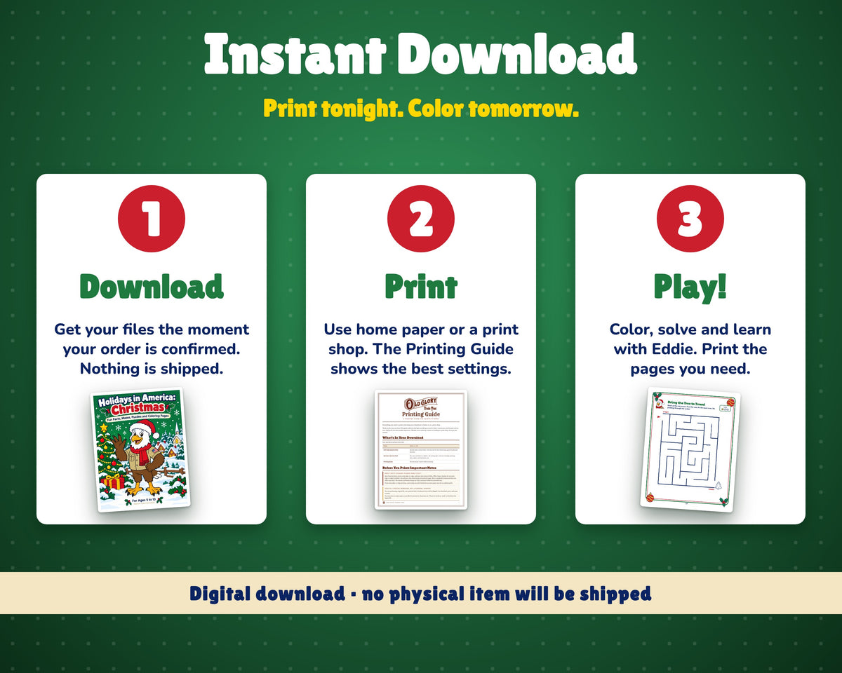 How it works: buy, download, print and enjoy