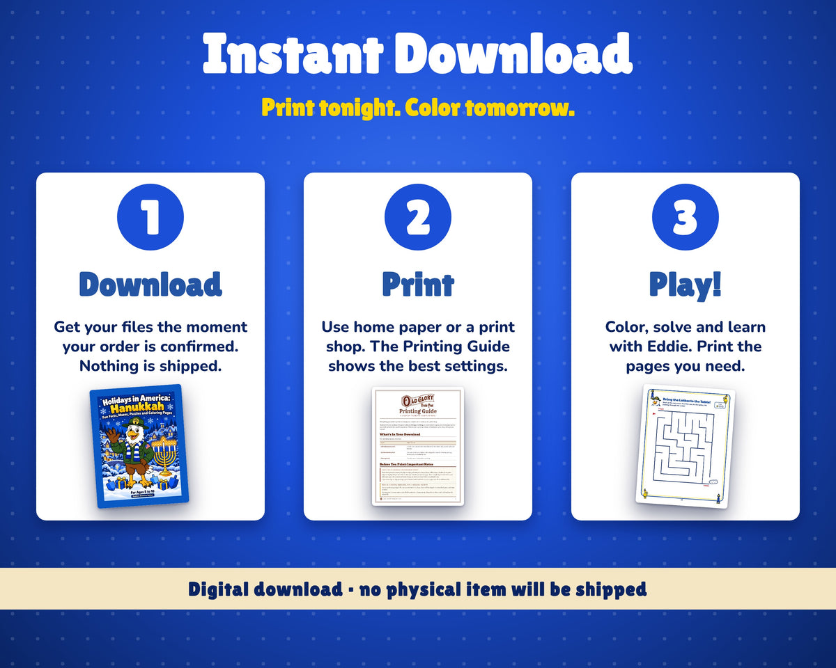 How it works: buy, download, print and enjoy