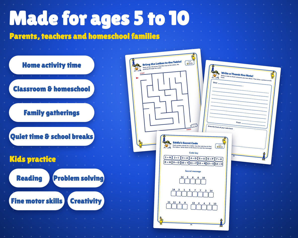 Perfect for home, classroom and homeschool use
